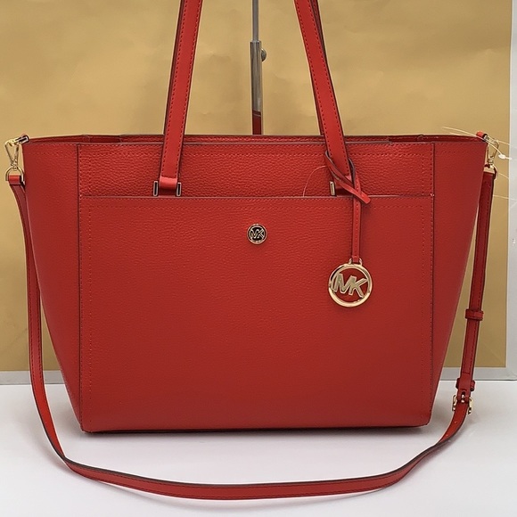 MICHAEL KORS
Maisie Large Pebbled Leather 3-in-1 Tote Bag Flame multi color - Picture 14 of 15